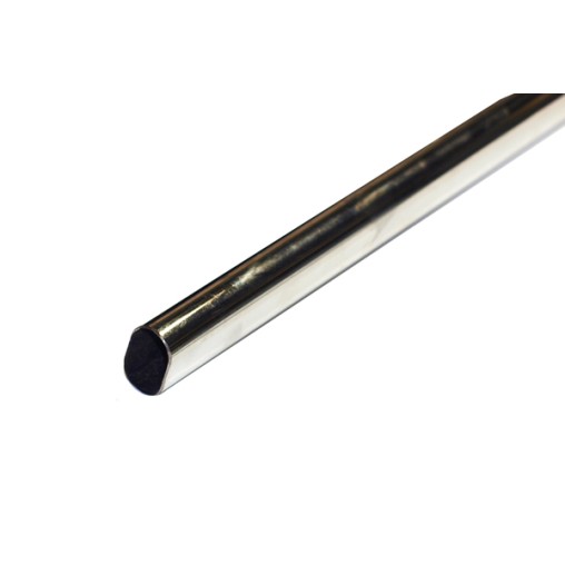 TUBO ACERO OVAL CROMO 4 M - 25MTX15 MM