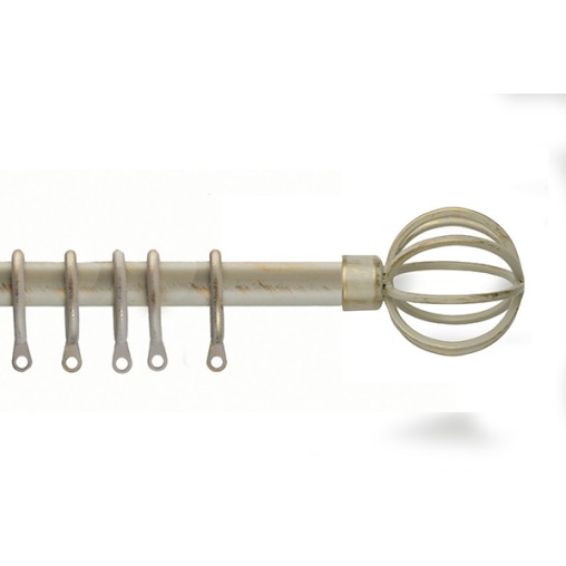 BARRA METAL EXT KIT NEVADA ORO/CREM - 125-245 CM