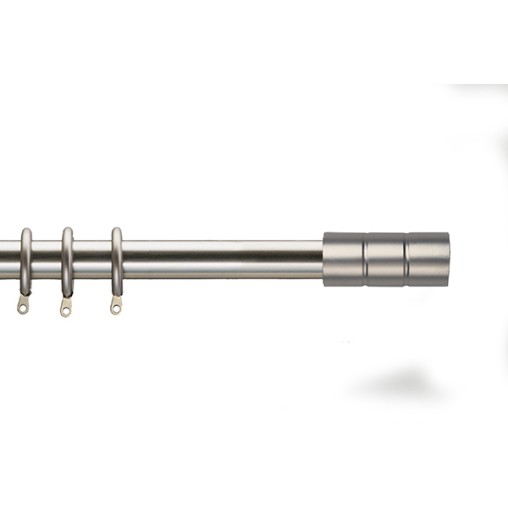 BARRA METAL EXT KIT KANSAS NIQUEL - 125-245 CM