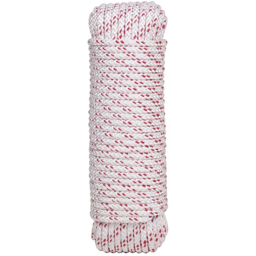 CUERDA TRENZADA PES CON ALMA 6MM BLAN - 10 M