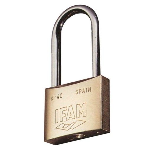 CANDADO LATON ARCO LARGO - 25 MM