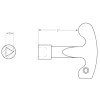 (5 u.) LLAVE P/ CIERRE TRIANG GAS