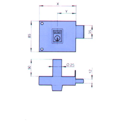 CERRADURA SOBREPONER DCHA - 100 D