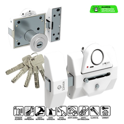 CERROJO A.SEGURI C/ALARMA BLAN